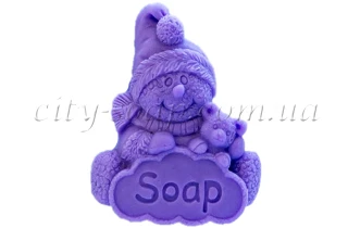 Форма для мыла люкс "Снеговик с мишкой":Формы для мыла | https://city-soap.com.ua