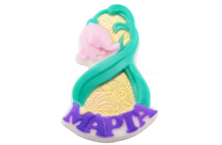 Форма пластиковая "8 марта тюльпан с узором":Формы для мыла | https://city-soap.com.ua